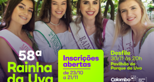 Festa da Uva 2025: Inscrições Abertas para o Desfile da Rainha e Princesas